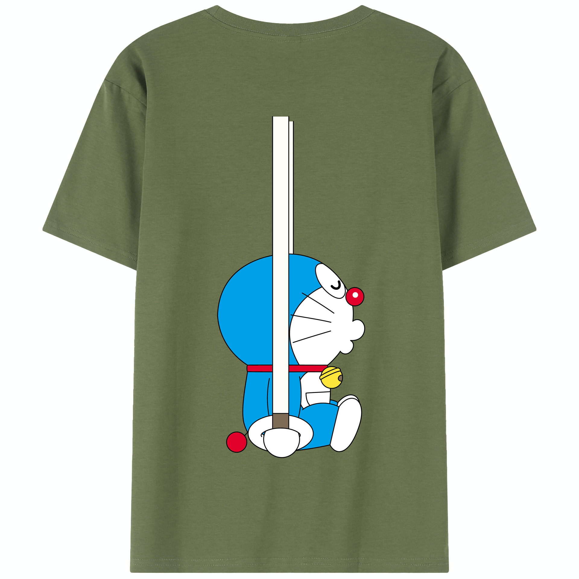 （画像用） ドラえもん Doraemon 綿100％半袖Tシャツ（背面プリント）